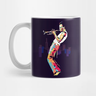 jazzman with horn wpap pop art Mug